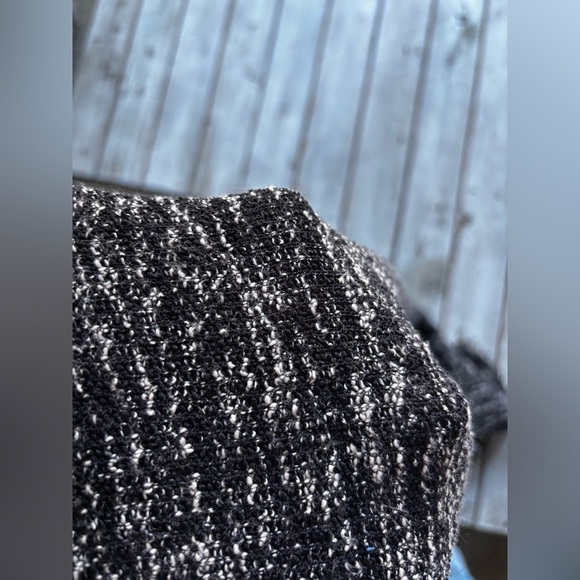 Max Studio | marled knit | cardigan | drape front | pocket | jacket | m - Picture 5 of 11